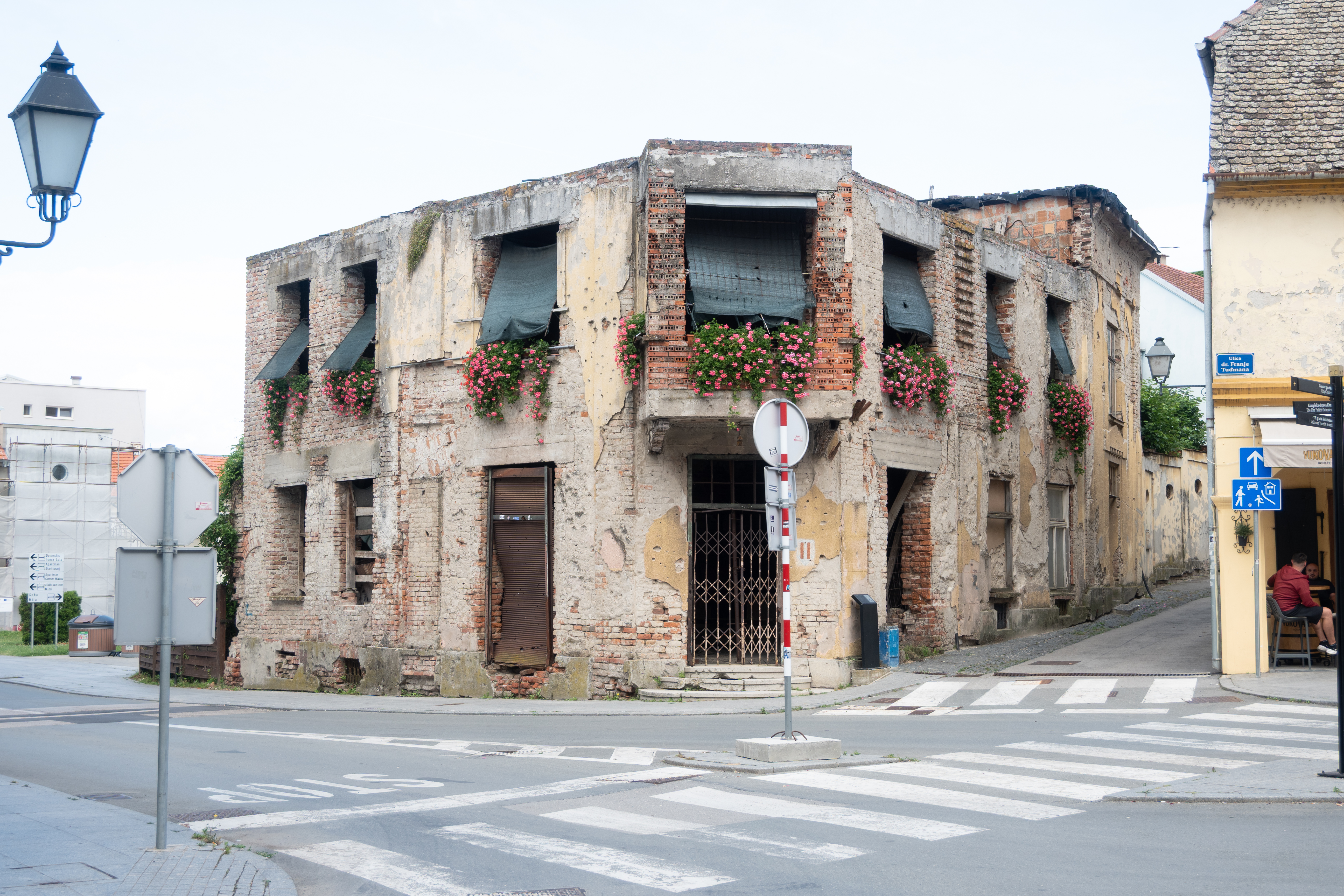 Beschädigtes Gebäude in Vukovar